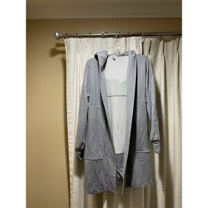 Women’s FLX Open Front Coat Commuter Tunic Grey M Medium open front